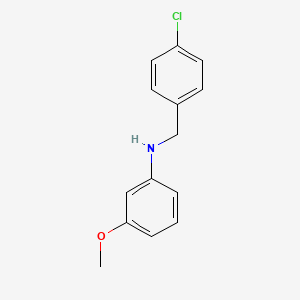 molecular formula C14H14ClNO B8297058 (4-Chloro-benzyl)-(3-methoxy-phenyl)-amine 