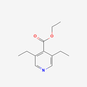 molecular formula C12H17NO2 B8297059 Ethyl 3,5-diethylpyridine-4-carboxylate 