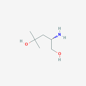 molecular formula C6H15NO2 B8297081 (S)-2-amino-4-methylpentane-1,4-diol 