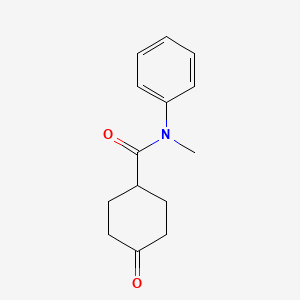 molecular formula C14H17NO2 B8297113 4-Oxo-cyclohexanecarboxylic acid methyl-phenyl-amide 