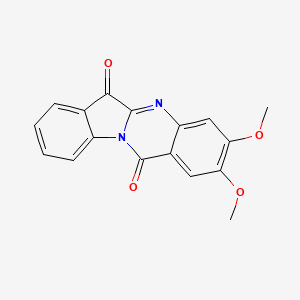 molecular formula C17H12N2O4 B8297116 2,3-Dimethoxyindolo[2,1-b]quinazoline-6,12-dione 