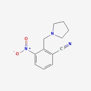 3-Nitro-2-(pyrrolidin-1-ylmethyl)benzonitrile