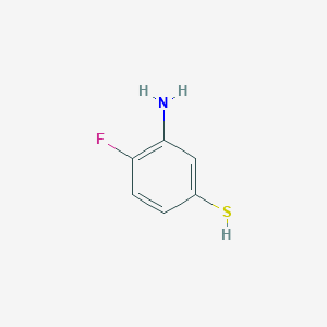 molecular formula C6H6FNS B8297205 2-Fluoro-5-mercaptoaniline 