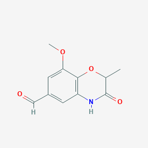 8-Methoxy-2-methyl-3-oxo-3,4-dihydro-2H-benzo[b][1,4]oxazine-6-carbaldehyde