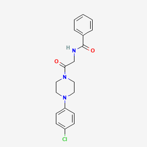 N-(2-(4-(4-chlorophenyl)piperazin-1-yl)-2-oxoethyl)benzamide