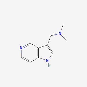 molecular formula C10H13N3 B8297233 Dimethyl-(1H-pyrrolo[3,2-c]pyridin-3-ylmethyl)-amine 