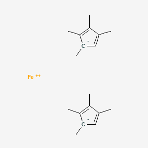 molecular formula C18H26Fe B8297249 10.14272/Vsutudrpaaskeb-uhfffaoysa-N.1 