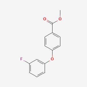 molecular formula C14H11FO3 B8297253 Methyl 4-(3-fluorophenoxy)benzoate 