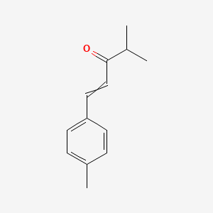 molecular formula C13H16O B8297295 4-Methyl-1-p-tolyl-pent-1-en-3-one 