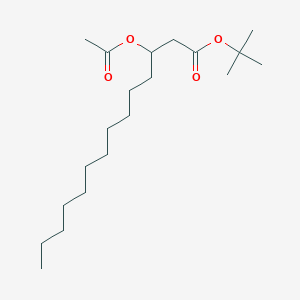 molecular formula C20H38O4 B8297306 Tert-butyl 3-(acetyloxy)tetradecanoate CAS No. 88240-07-7