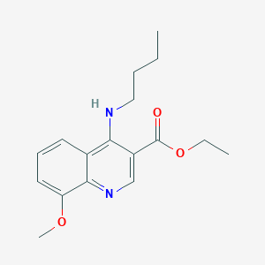 4-Butylamino-8-methoxy-quinoline-3-carboxylic acid ethyl ester