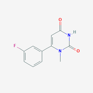1-N-methyl-6-m-fluorophenyl-2,4-pyrimidine-dione