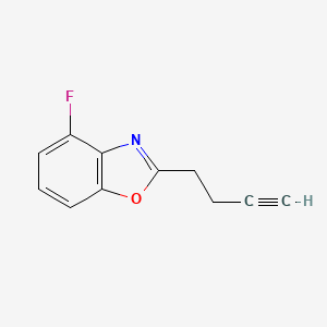 2-(But-3-ynyl)-4-fluorobenzo[d]oxazole