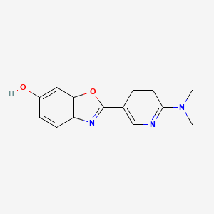 2-[6-(Dimethylamino)pyridin-3-yl]-1,3-benzoxazol-6-ol