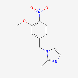 1-[(3-Methoxy-4-nitrophenyl)methyl]-2-methyl-1H-imidazole