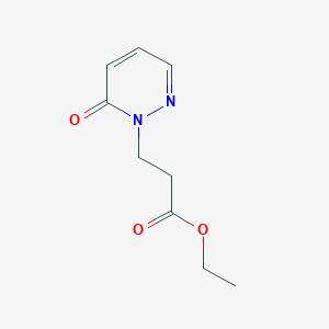molecular formula C9H12N2O3 B8297471 Ethyl-3-(3-oxo-2-pyridazinyl)propionate 