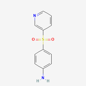 molecular formula C11H10N2O2S B8297487 4-(3-Pyridylsulfonyl)benzenamine CAS No. 147696-58-0