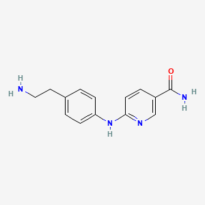 molecular formula C14H16N4O B8297491 6-[4-(2-Amino-ethyl)-phenylamino]-nicotinamide 