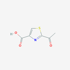 molecular formula C6H5NO3S B082975 2-乙酰噻唑-4-甲酸 CAS No. 13139-47-4