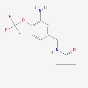 N-(3-Amino-4-trifluoromethoxy-benzyl)-2,2-dimethyl-propionamide