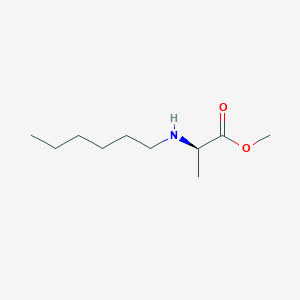 molecular formula C10H21NO2 B8297528 N-hexyl-D-alanine methyl ester 
