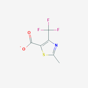 molecular formula C6H3F3NO2S- B8297547 2-Methyl-4-trifluoromethyl-thiazole-5-carboxylate 