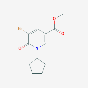 Methyl 5-bromo-1-cyclopentyl-6-oxo-1,6-dihydropyridine-3-carboxylate