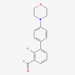 2-Fluoro-4'-(morpholin-4-yl)biphenyl-3-carboaldehyde