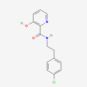 molecular formula C14H13ClN2O2 B8297667 N-(2-(4-chlorophenyl)ethyl)-3-hydroxypyridine-2-Carboxamide 