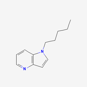 molecular formula C12H16N2 B8297699 1-pentyl-1H-pyrrolo[3,2-b]pyridine 
