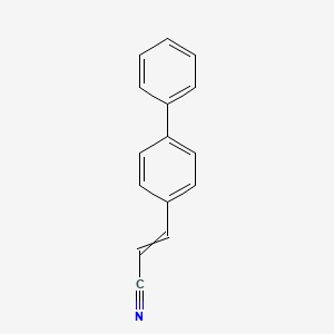 molecular formula C15H11N B8297705 3-(4-Phenylphenyl)prop-2-enenitrile 