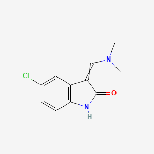 molecular formula C11H11ClN2O B8297731 5-Chloro-3-(dimethylaminomethylene)-2(1H,3H)-indolone 