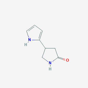 molecular formula C8H10N2O B8297844 4-Pyrrolyl-pyrrolidin-2-one 