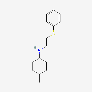 molecular formula C15H23NS B8297871 (4-Methyl-cyclohexyl)-(2-phenylsulfanyl-ethyl)-amine 