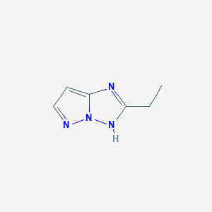 molecular formula C6H8N4 B8297875 2-ethyl-1H-pyrazolo[1,5-b][1,2,4]triazole 