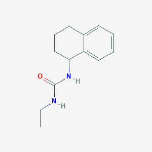 molecular formula C13H18N2O B8297962 1-Ethyl-3-(1,2,3,4-tetrahydro-1-naphthyl)urea 