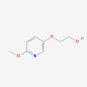molecular formula C8H11NO3 B8297976 2-[(6-Methoxy-3-pyridinyl)oxy]-1-ethanol 