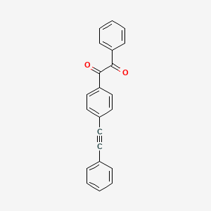 molecular formula C22H14O2 B8298039 4-(Phenylethynyl)benzil CAS No. 70734-74-6