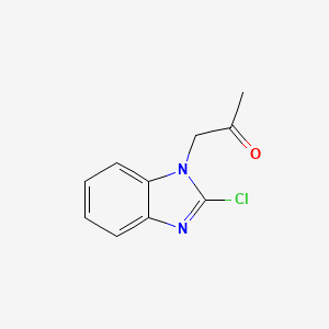 1-(2-Chloro-1H-benzimidazol-1-yl)propan-2-one