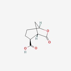 molecular formula C8H10O4 B8298066 (1s,2s,5s)-7-Oxo-6-oxabicyclo[3.2.1]octane-2-carboxylic acid CAS No. 851000-67-4