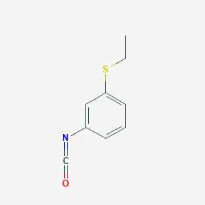 molecular formula C9H9NOS B8298076 1-Ethylsulfanyl-3-isocyanatobenzene 