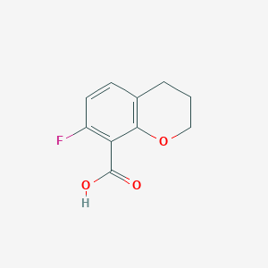 3,4-dihydro-7-fluoro-2H-1-benzopyran-8-ylcarboxylic acid