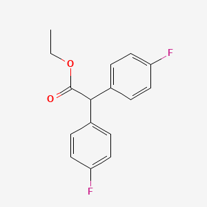 molecular formula C16H14F2O2 B8298234 Ethyl 2,2-bis(4-fluorophenyl)acetate 