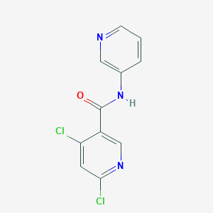 molecular formula C11H7Cl2N3O B8298258 4,6-dichloro-N-(3-pyridyl)pyridine-3-carboxamide 