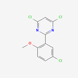 4,6-Dichloro-2-(5-chloro-2-methoxy-phenyl)-pyrimidine