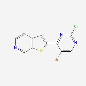 2-(5-Bromo-2-chloropyrimidin-4-yl)thieno[2,3-c]pyridine