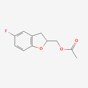 (5-Fluoro-2,3-dihydrobenzofuran-2-yl)methyl acetate
