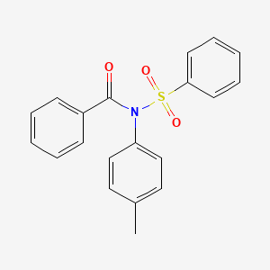 molecular formula C20H17NO3S B8298323 N-benzenesulfonyl-N-benzoyl-p-toluidine 