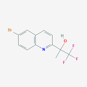 2-(6-Bromoquinolin-2-yl)-1,1,1-trifluoropropan-2-ol