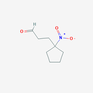 3-(1-Nitrocyclopentyl)propionaldehyde